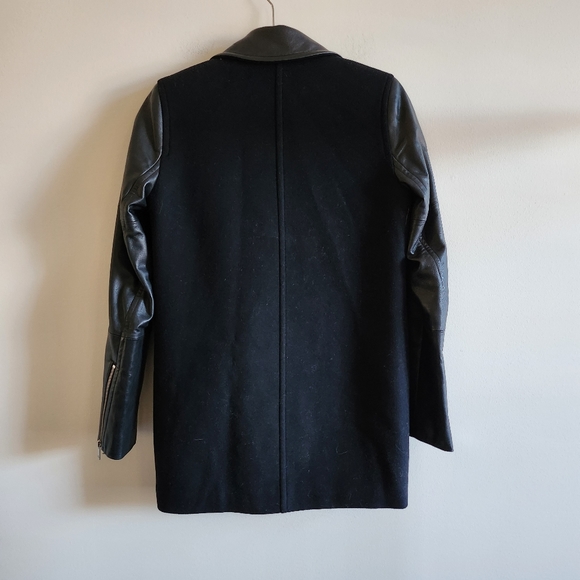 Aritzia Wilfred Free Fei XXS jacket, wool cashmere blend lamb leather - Picture 8 of 11